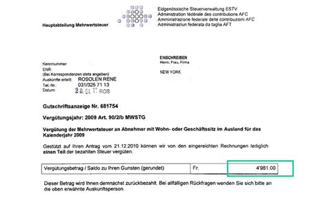 switzerland value added tax refund